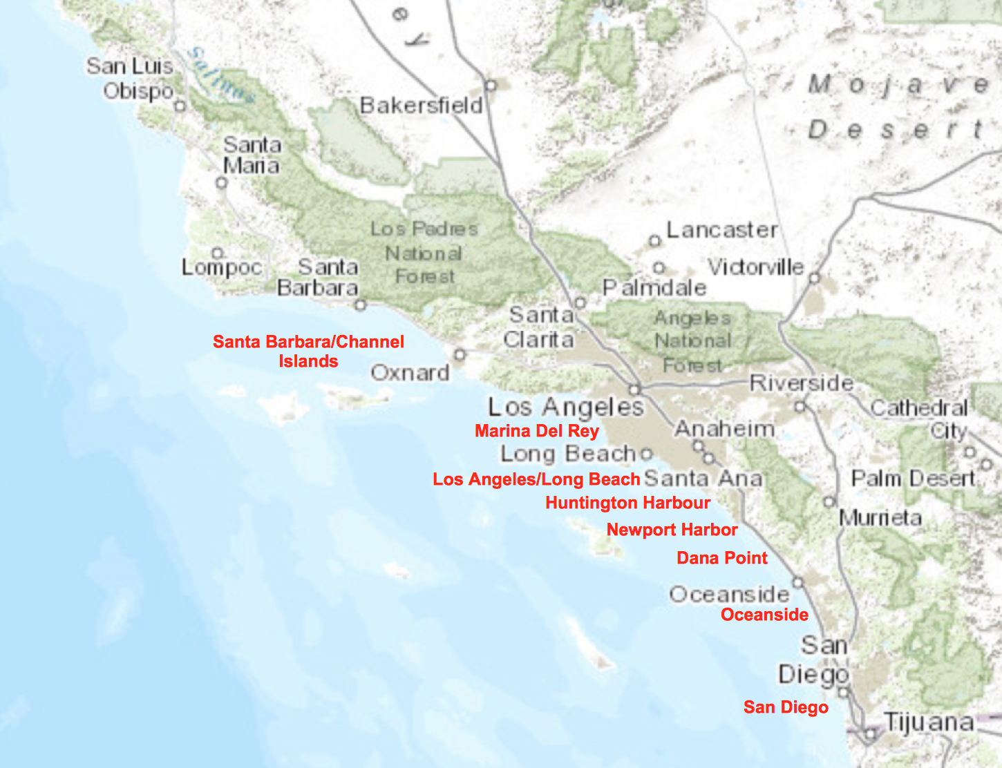 Southern California Fleet Ports